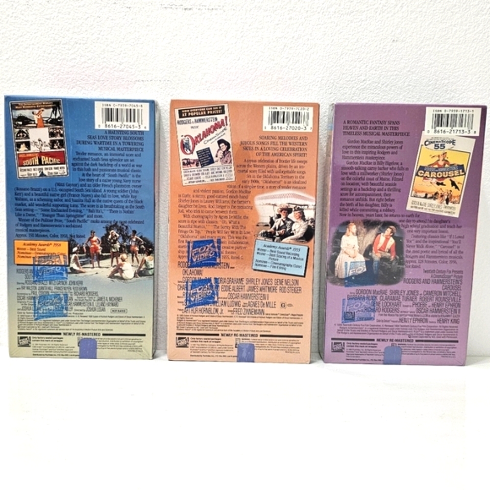 Rodgers & Hammerstein's Classic Musical Movie VHS Tape Set of 3 - Picture 8 of 14